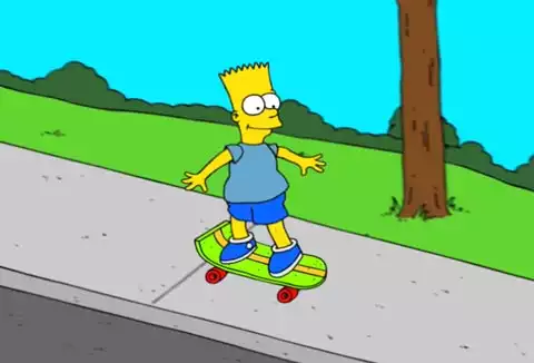 Bart Simpson dies old, again and again.